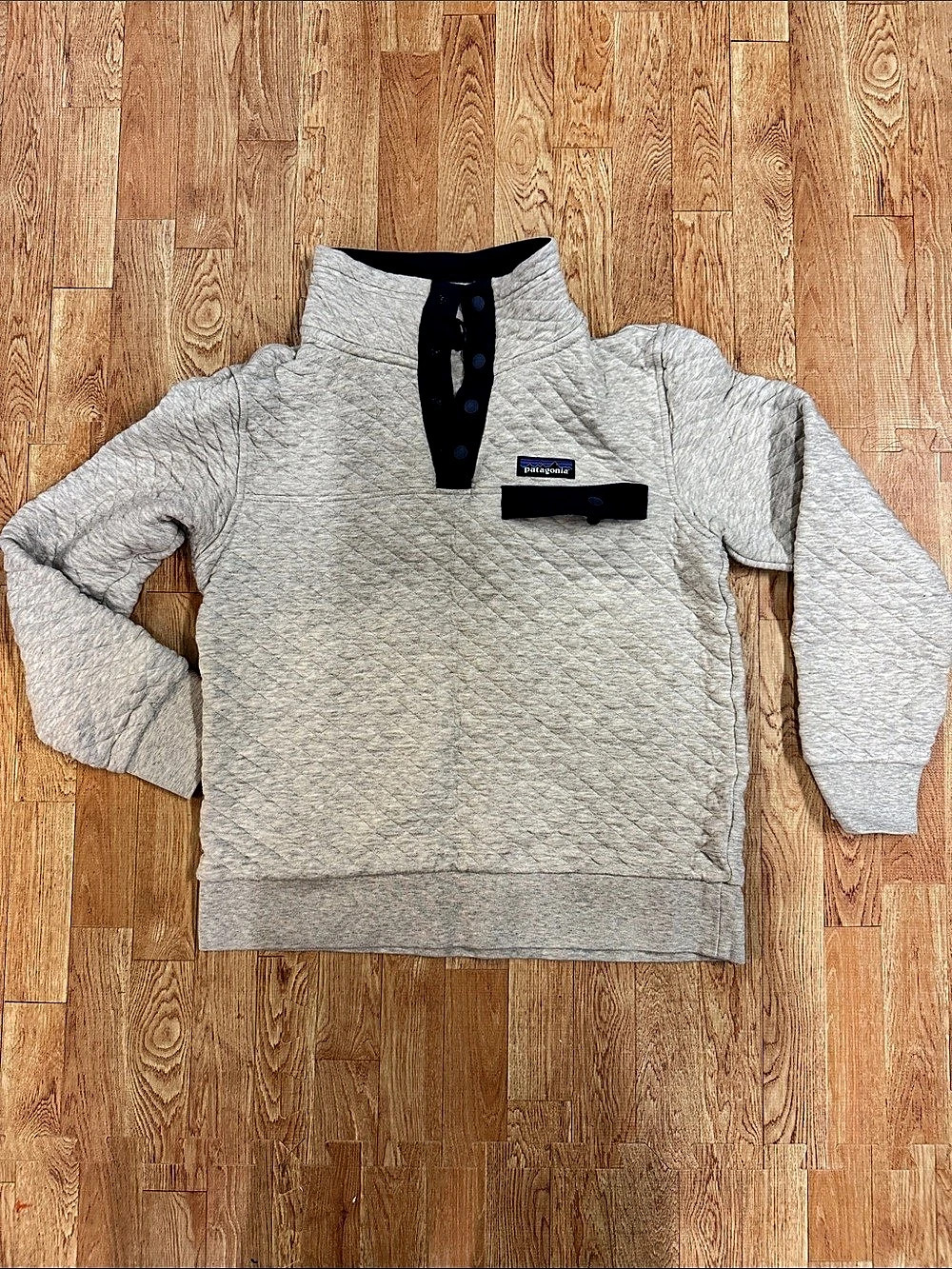 Patagonia Organic Cotton Quilt Snap-T Pullover Beige XS